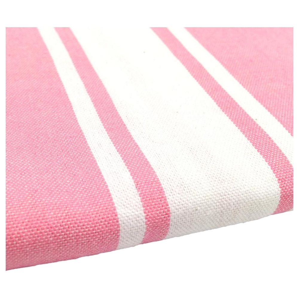 Hammam Corner - 100% Recycled Cotton Classic Beach Towel - Pink