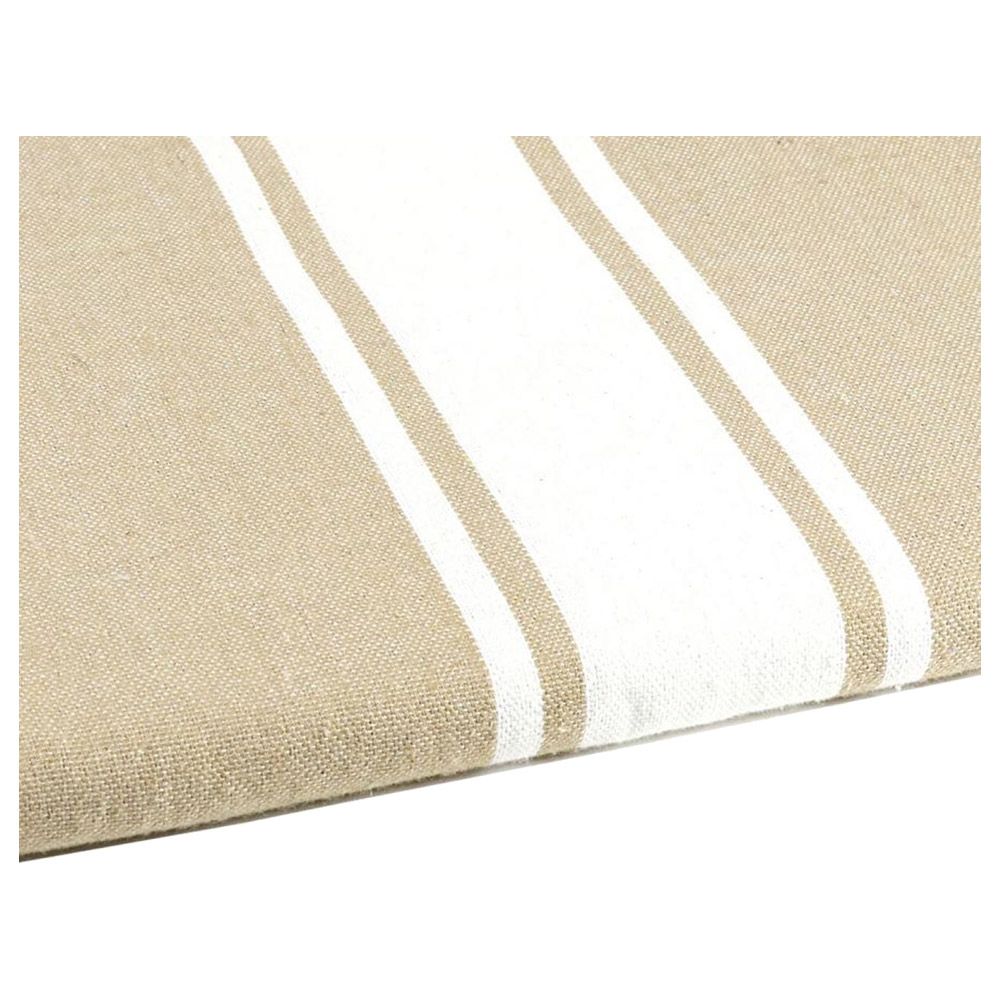 Hammam Corner - 100% Recycled Cotton Classic Beach Towel - Beige