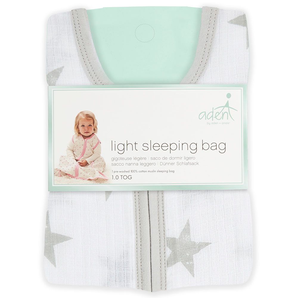 Aden + Anais - Cotton 1.0 TOG - Light Sleeping Bag - Dusty