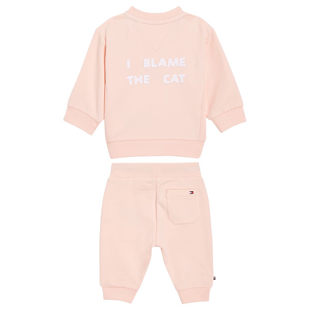 Tommy Hilfiger - 2pc-Set - Baby TH Crewsuit - Pink