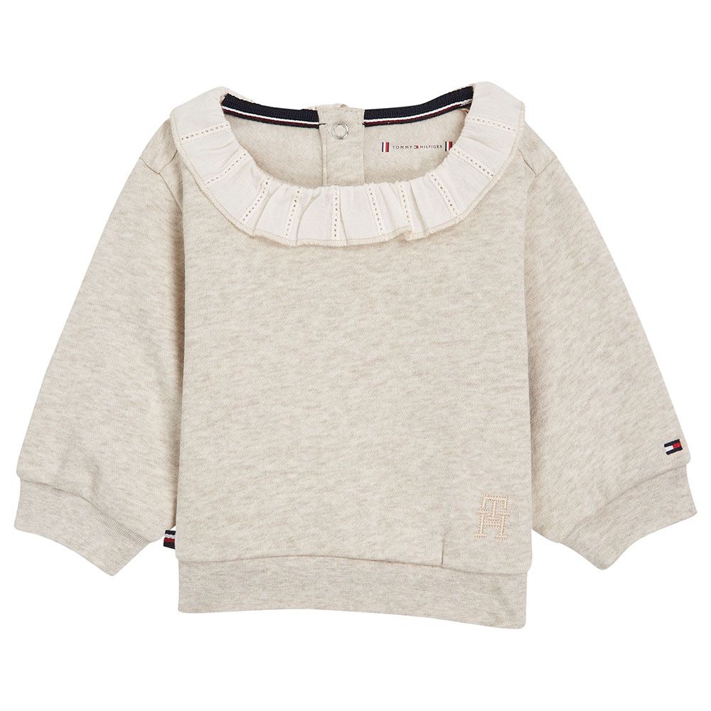 Tommy Hilfiger - Baby Lace Collar Sweatshirt - Brown