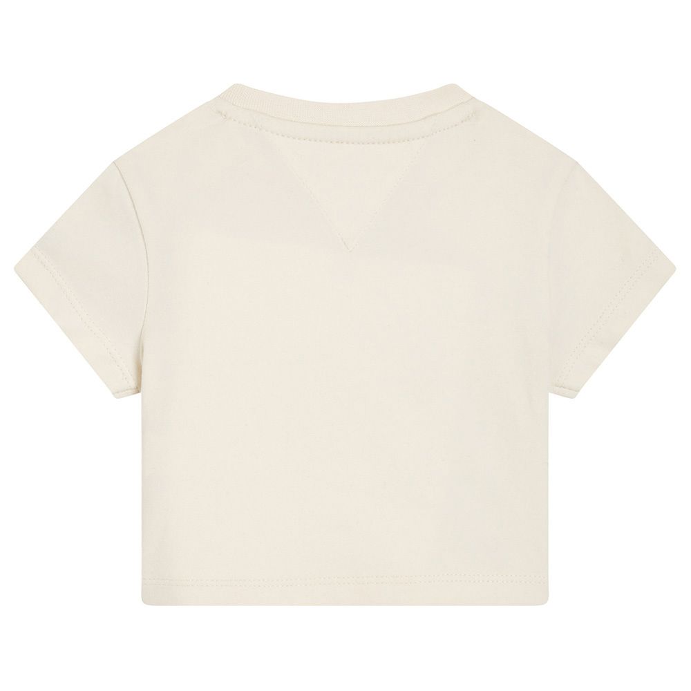 Tommy Hilfiger - Baby 85 Short Sleeve Varsity Tee - Beige