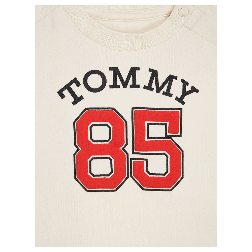 Tommy Hilfiger - Baby 85 Short Sleeve Varsity Tee - Beige