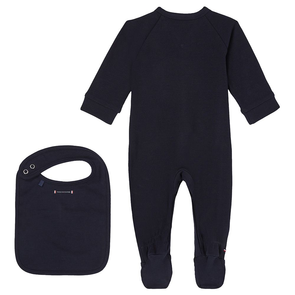 Tommy Hilfiger - 2pc-Set - Baby Rib Sleepsuit Giftbox - Blue