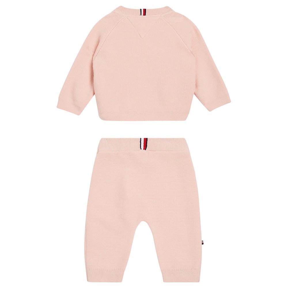 Tommy Hilfiger - 2pc-Set - Baby Monogram Sweater & Joggers - Pink