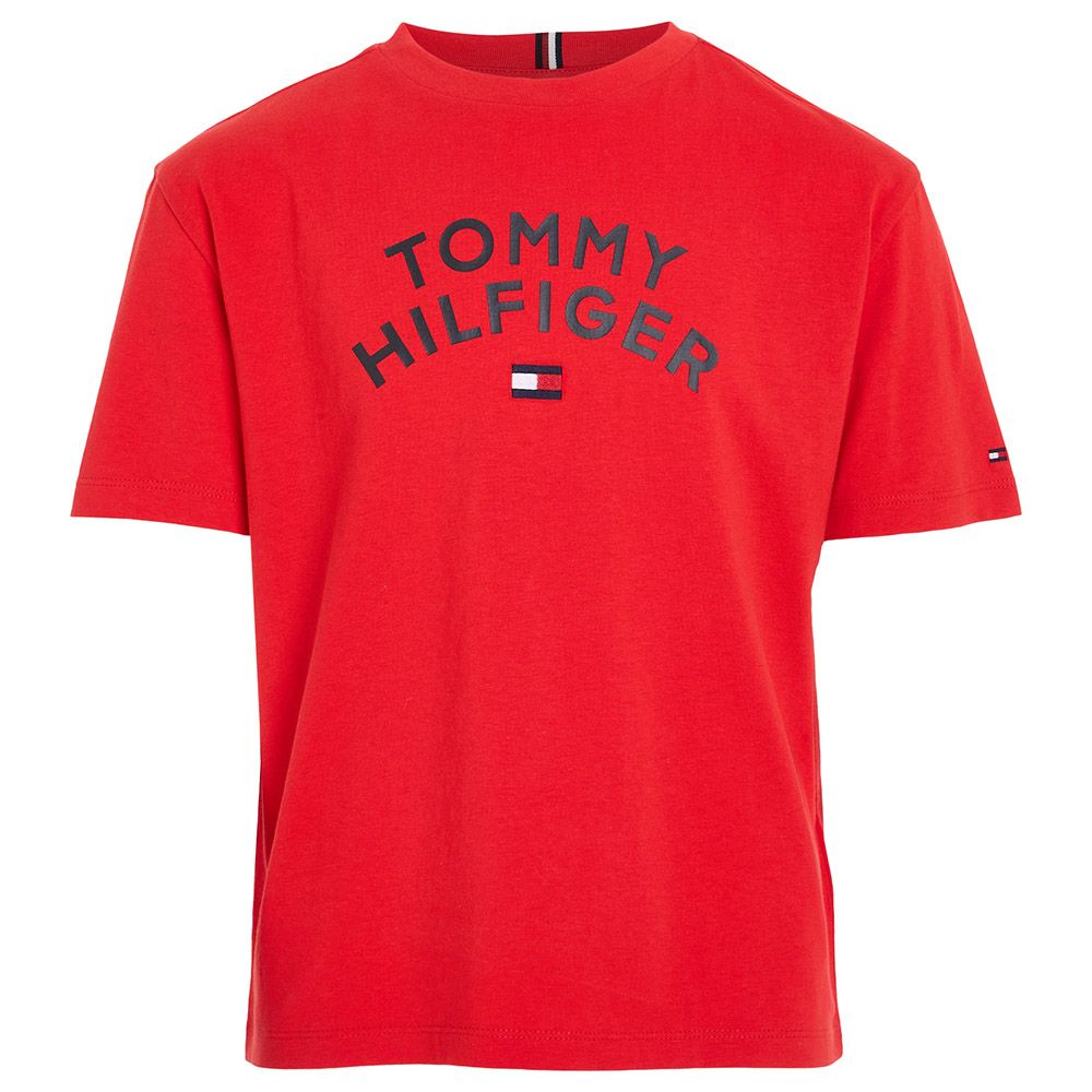 Tommy Hilfiger - Tommy Hilfiger Flag Short Sleeves Tee - Orange