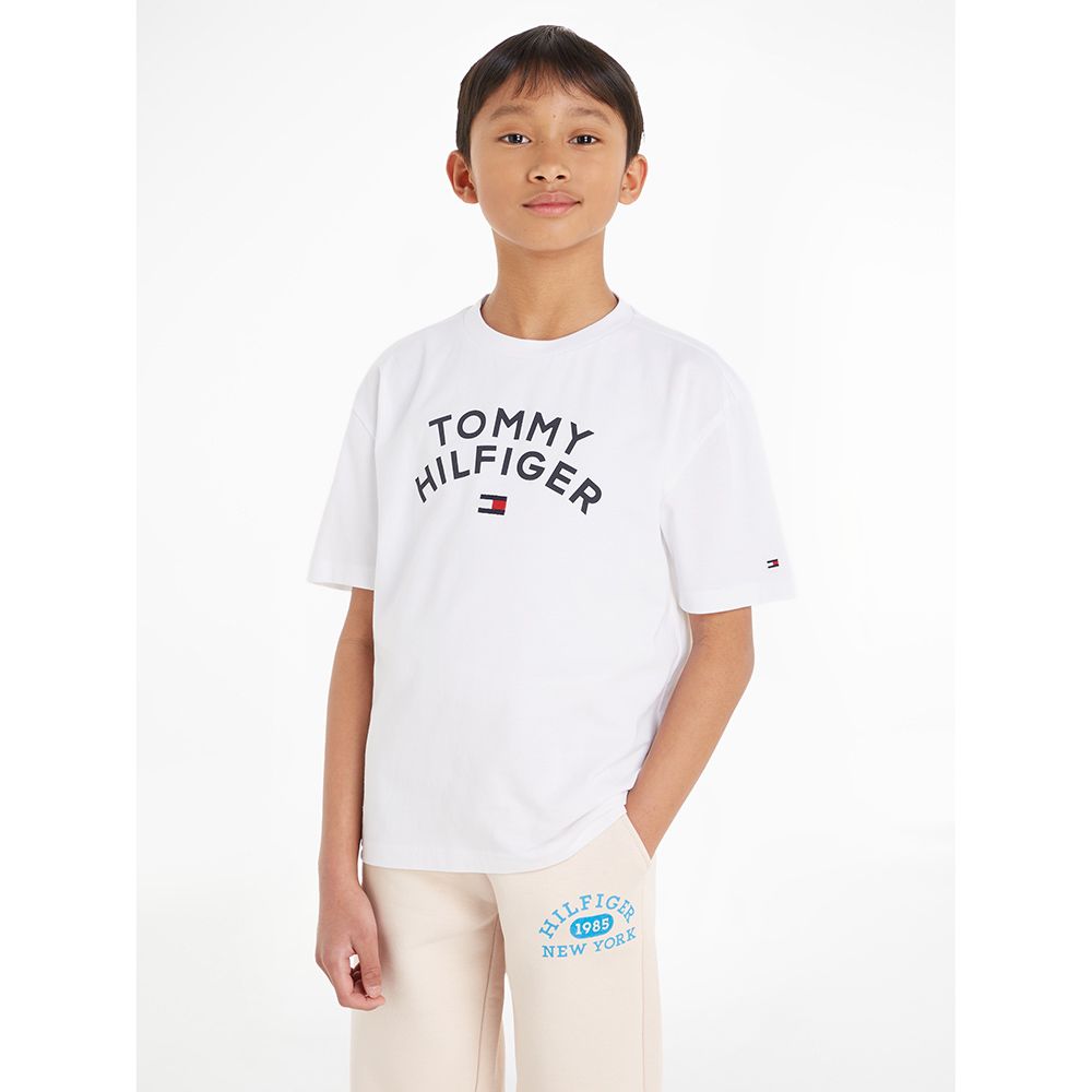 Tommy Hilfiger - Tommy Hilfiger Flag Short Sleeves Tee - White