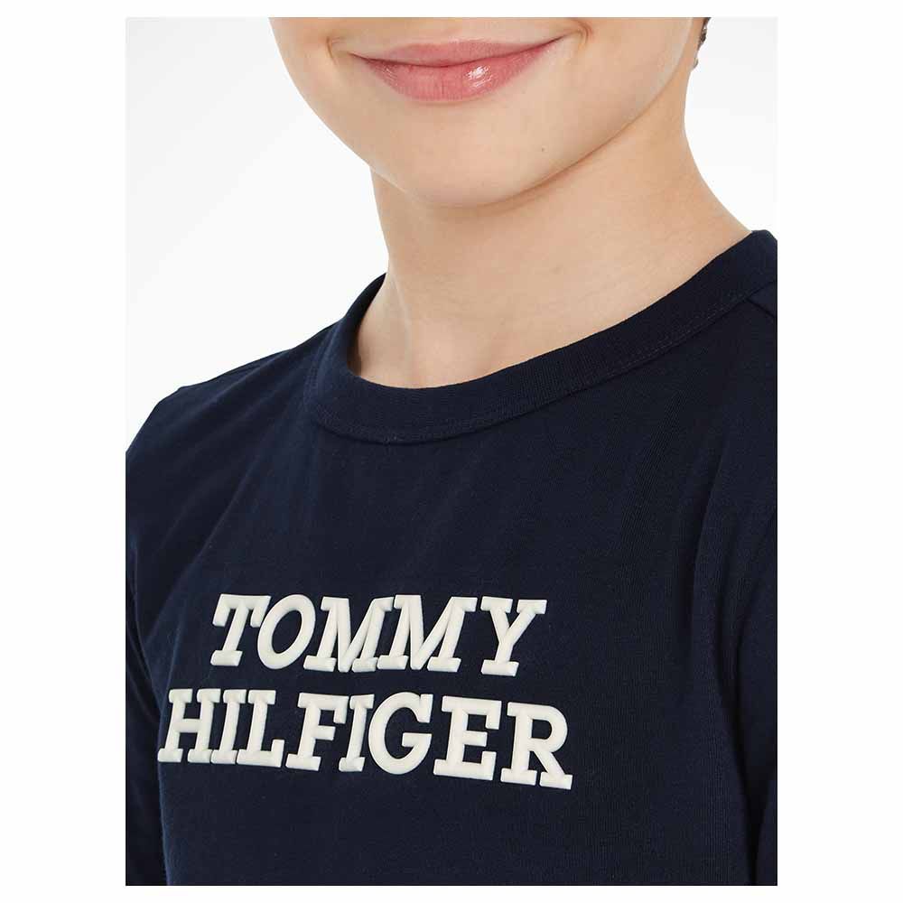 Tommy Hilfiger - TH Logo Long Sleeves Tee - Navy Blue