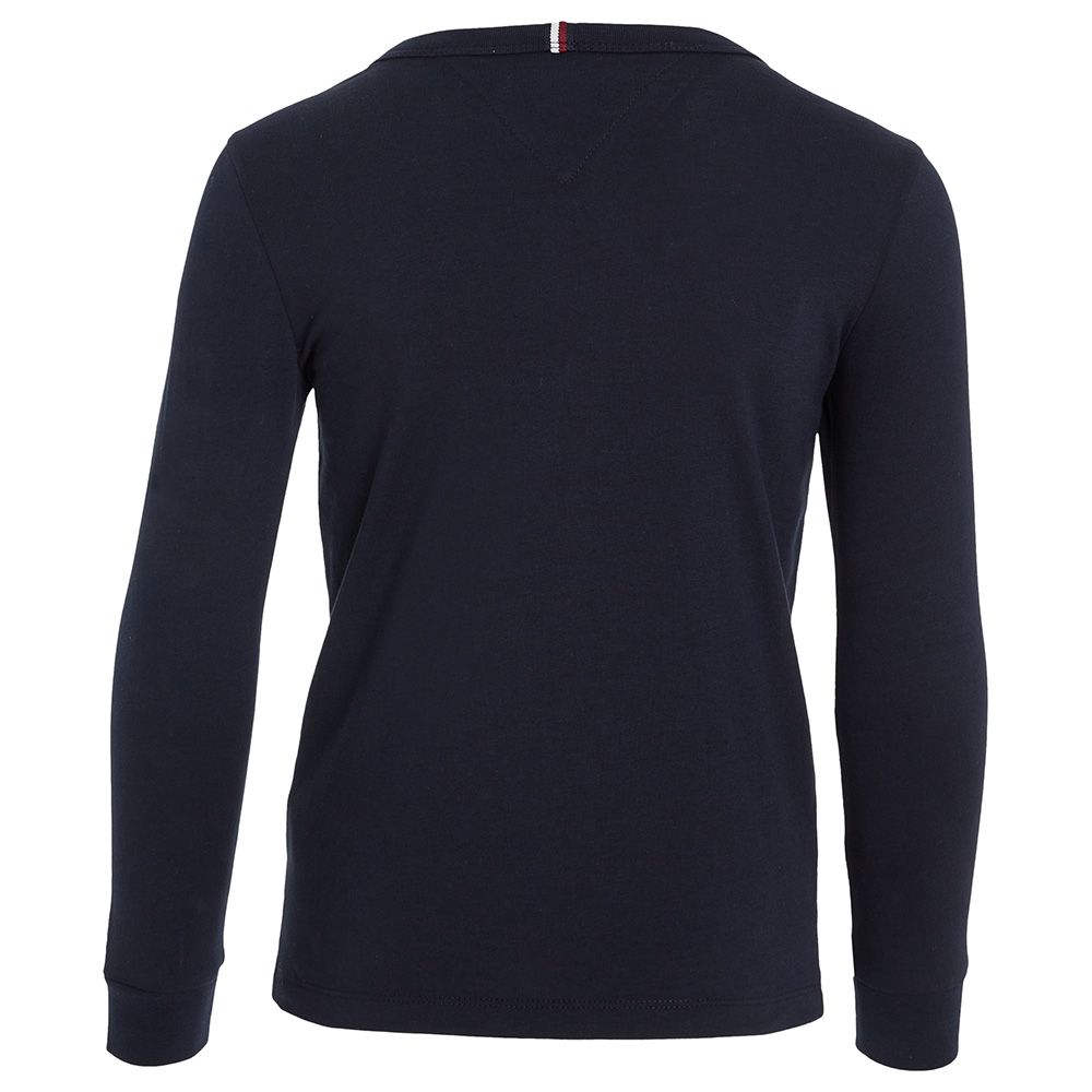 Tommy Hilfiger - TH Logo Long Sleeves Tee - Navy Blue