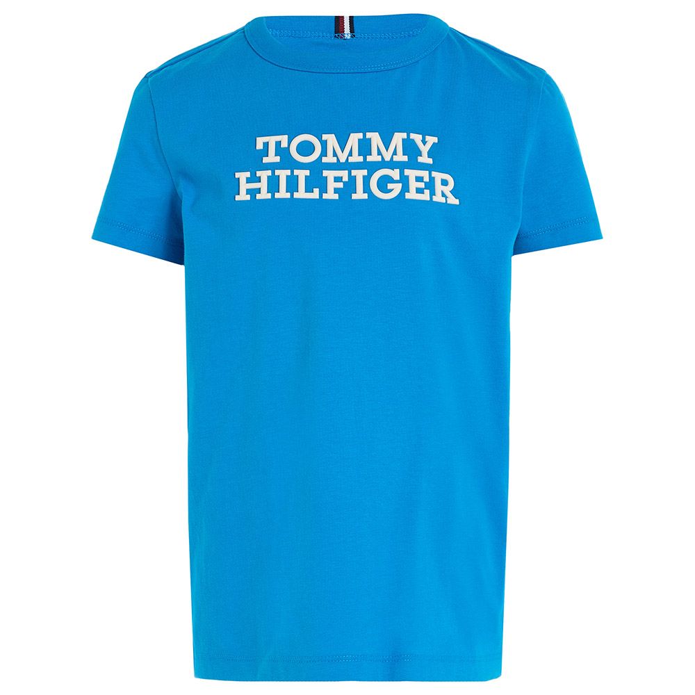 Tommy Hilfiger - TH Logo Long Sleeves Tee - Blue