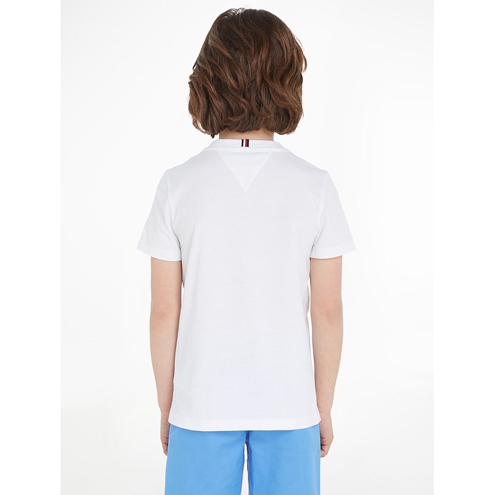 Tommy Hilfiger - TH Logo Print Short Sleeve Tee - White