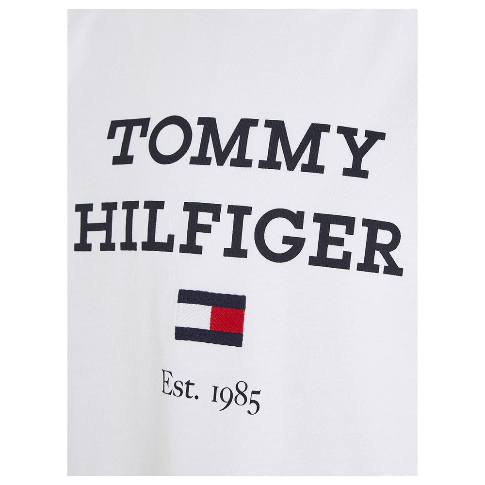 Tommy Hilfiger - TH Logo Print Short Sleeve Tee - White