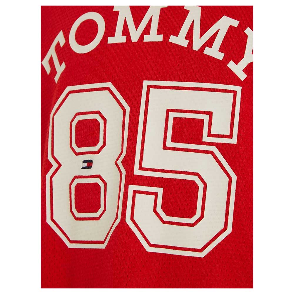 Tommy Hilfiger - Mesh Varsity Short Sleeve Tee - Red