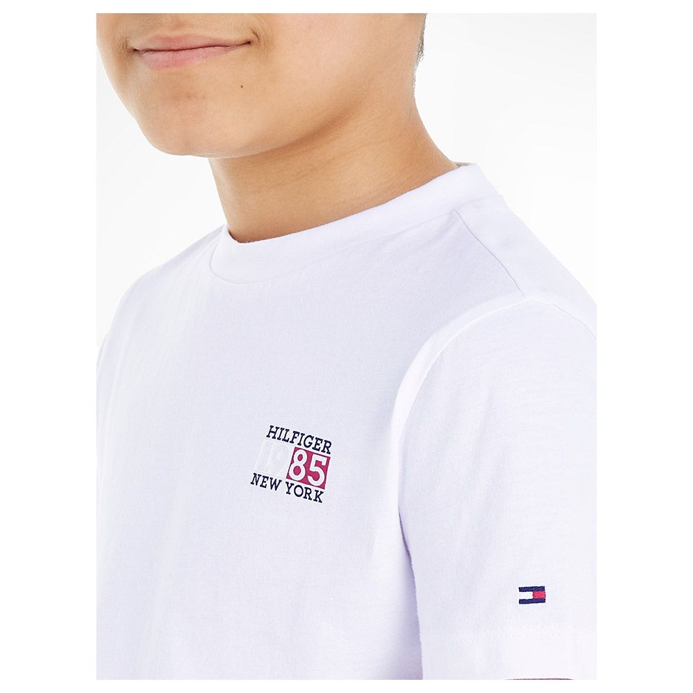 Tommy Hilfiger - New York Flag Graphic Short Sleeves Tee - White