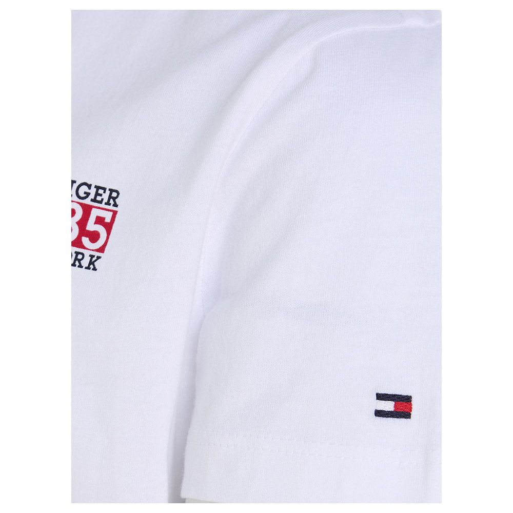 Tommy Hilfiger - New York Flag Graphic Short Sleeves Tee - White