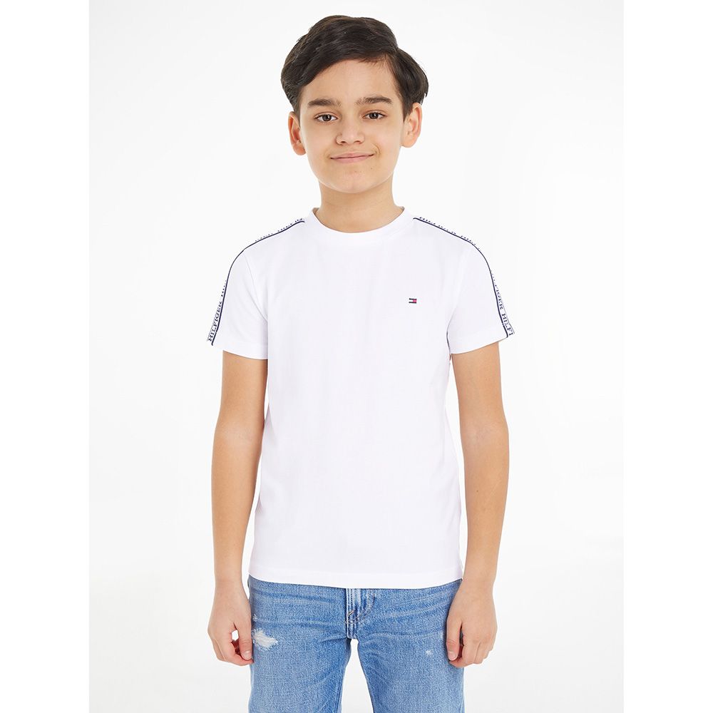 Tommy Hilfiger - Tape Short Sleeves Tee - White