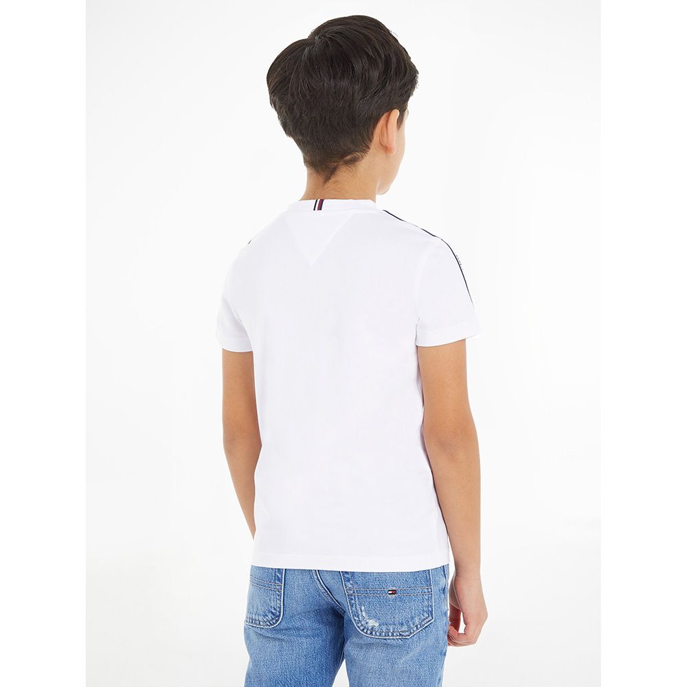 Tommy Hilfiger - Tape Short Sleeves Tee - White