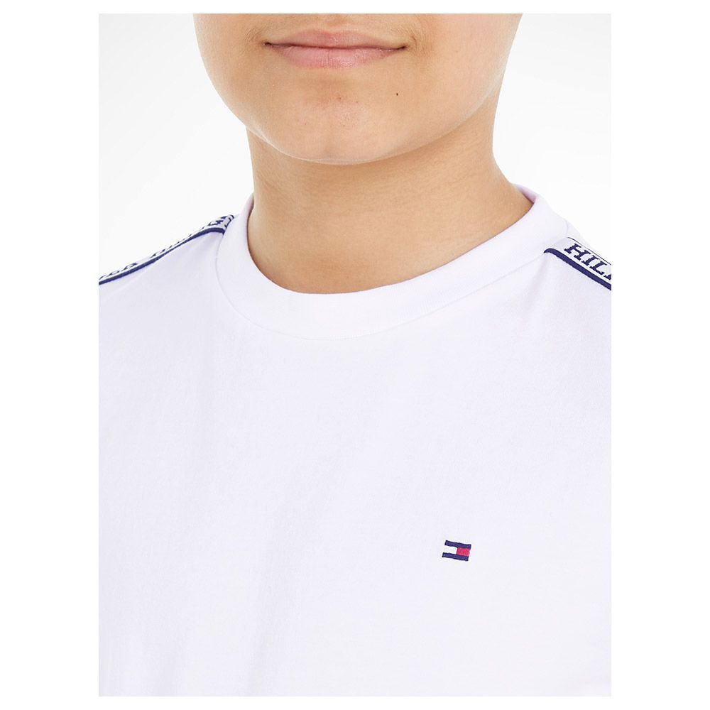 Tommy Hilfiger - Tape Short Sleeves Tee - White