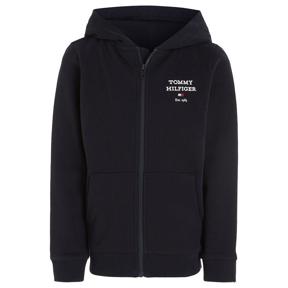 Tommy Hilfiger - TH Logo Full Zip Hoodie - Blue