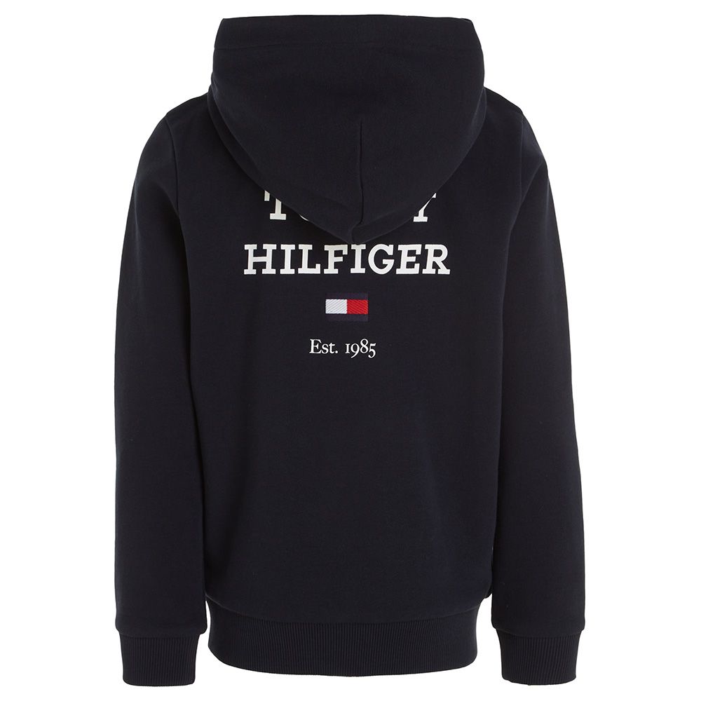 Tommy Hilfiger - TH Logo Full Zip Hoodie - Blue