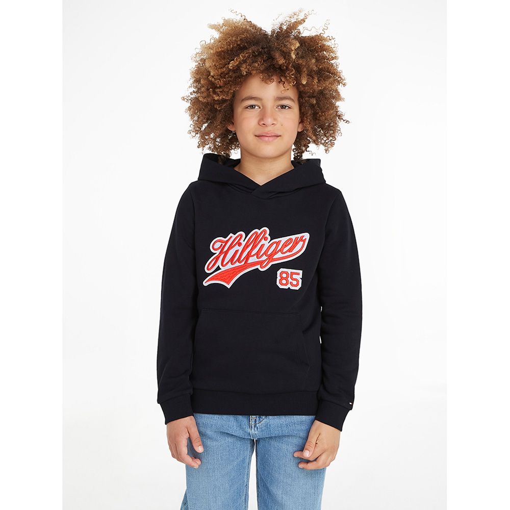 Tommy Hilfiger - Hilfiger Script Hoodie - Blue