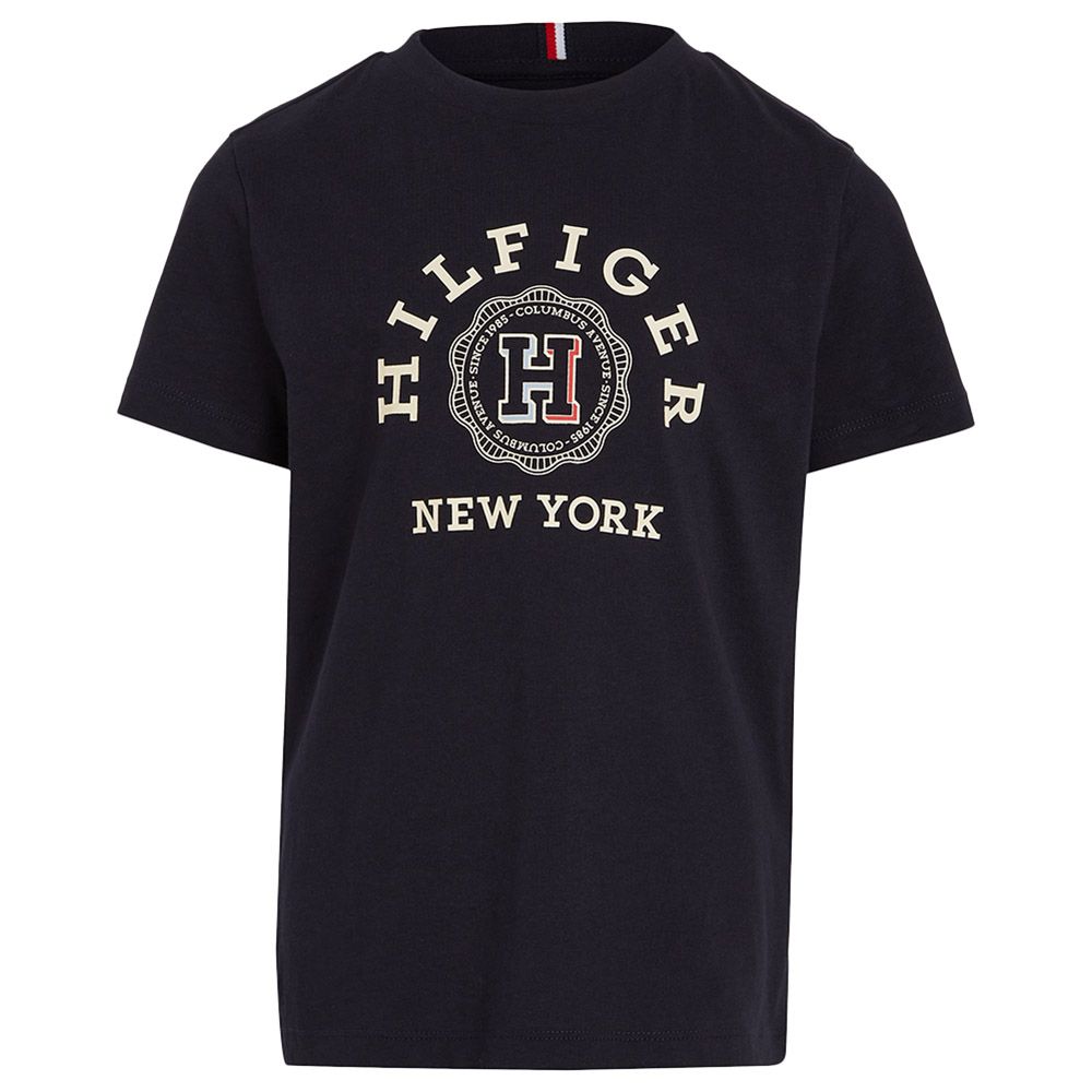 Tommy Hilfiger - Hilfiger Monotype Archived Crest Logo T-Shirt - Blue