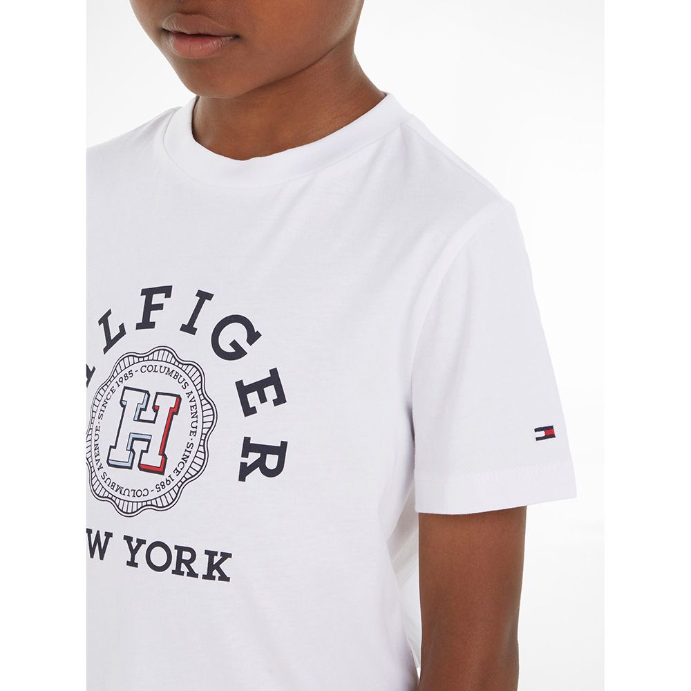 Tommy Hilfiger - Hilfiger Monotype Archived Crest Logo T-Shirt - White