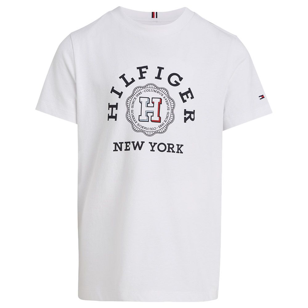 Tommy Hilfiger - Hilfiger Monotype Archived Crest Logo T-Shirt - White