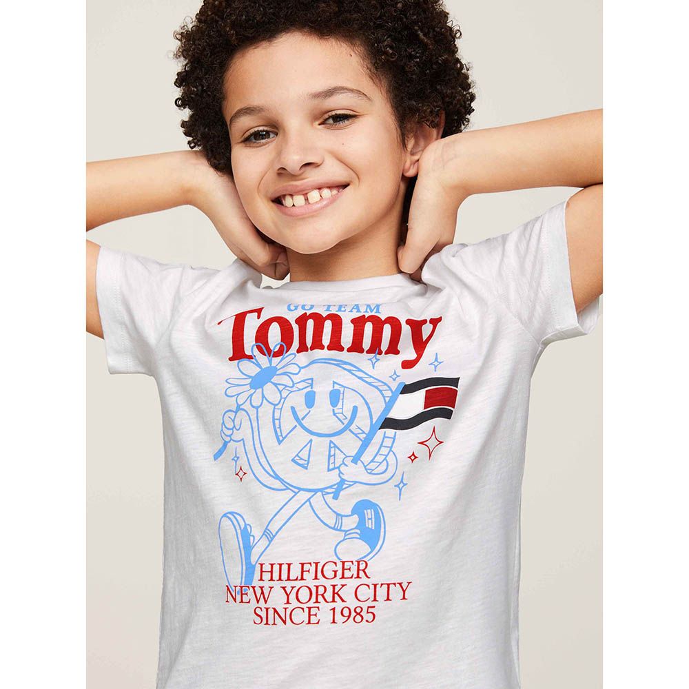 Tommy Hilfiger - Fun Short Sleeves Tee - White