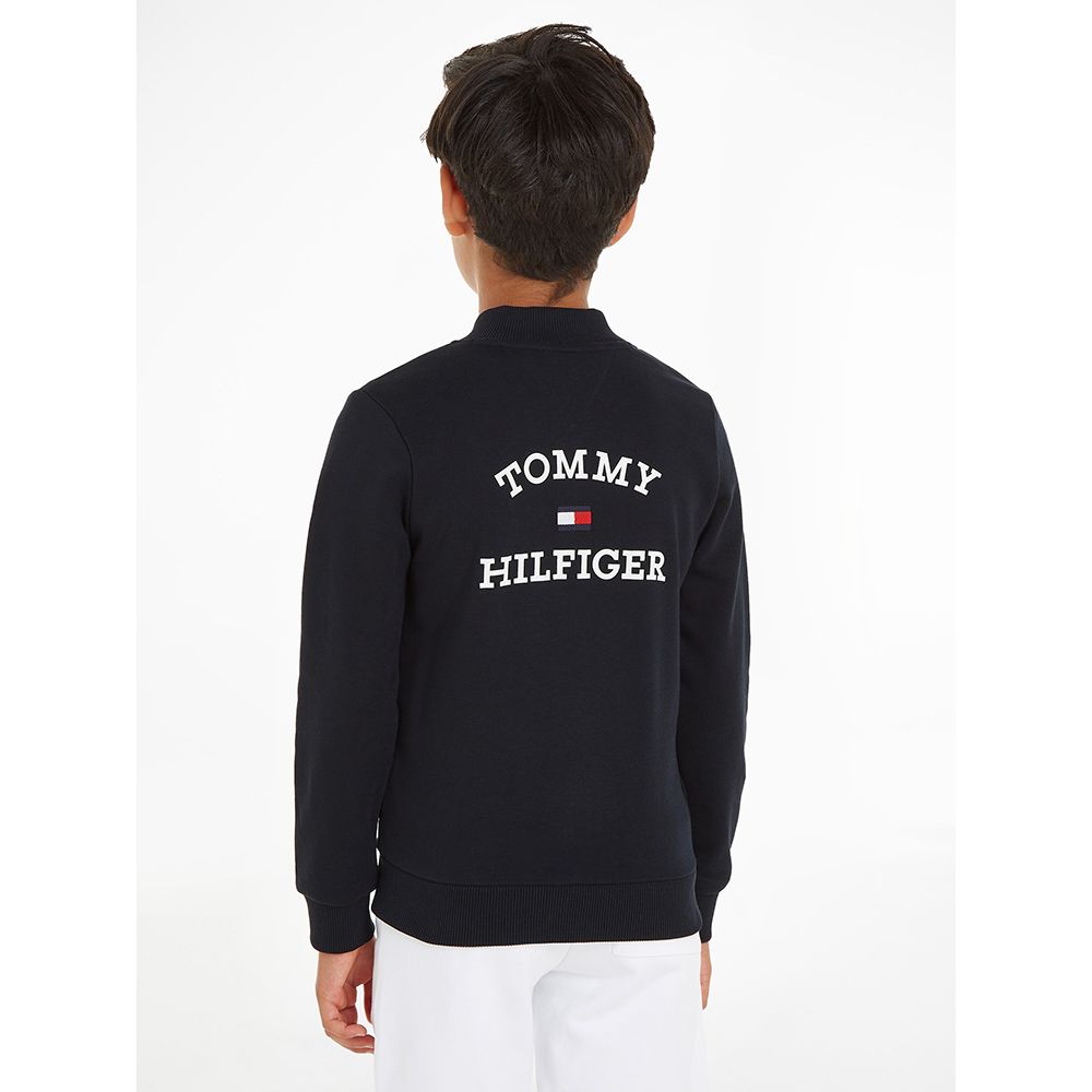 Tommy Hilfiger - TH Logo Zip Trough Jacket - Blue