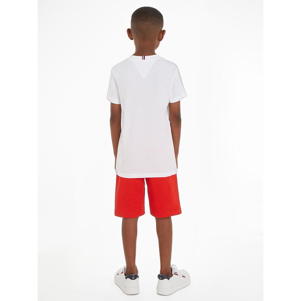 Tommy Hilfiger - 2pc-Set - Essential Logo T-Shirt And Shorts - Red