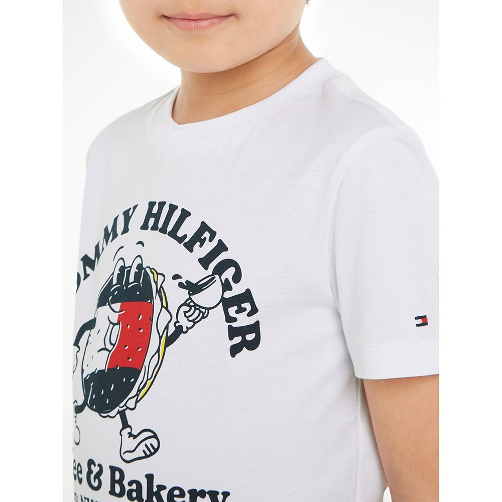 Tommy Hilfiger - Tommy Bagels Short Sleeve Tee - White