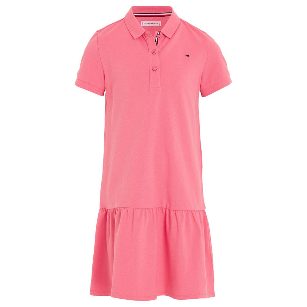 Tommy Hilfiger - Essential Dropped Waist Polo Dress - Pink