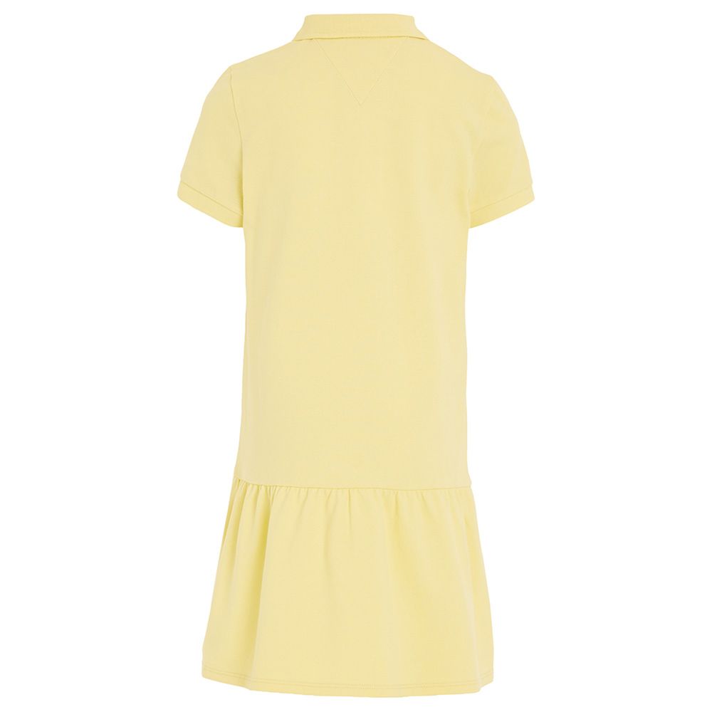 Tommy Hilfiger - Essential Dropped Waist Polo Dress - Yellow