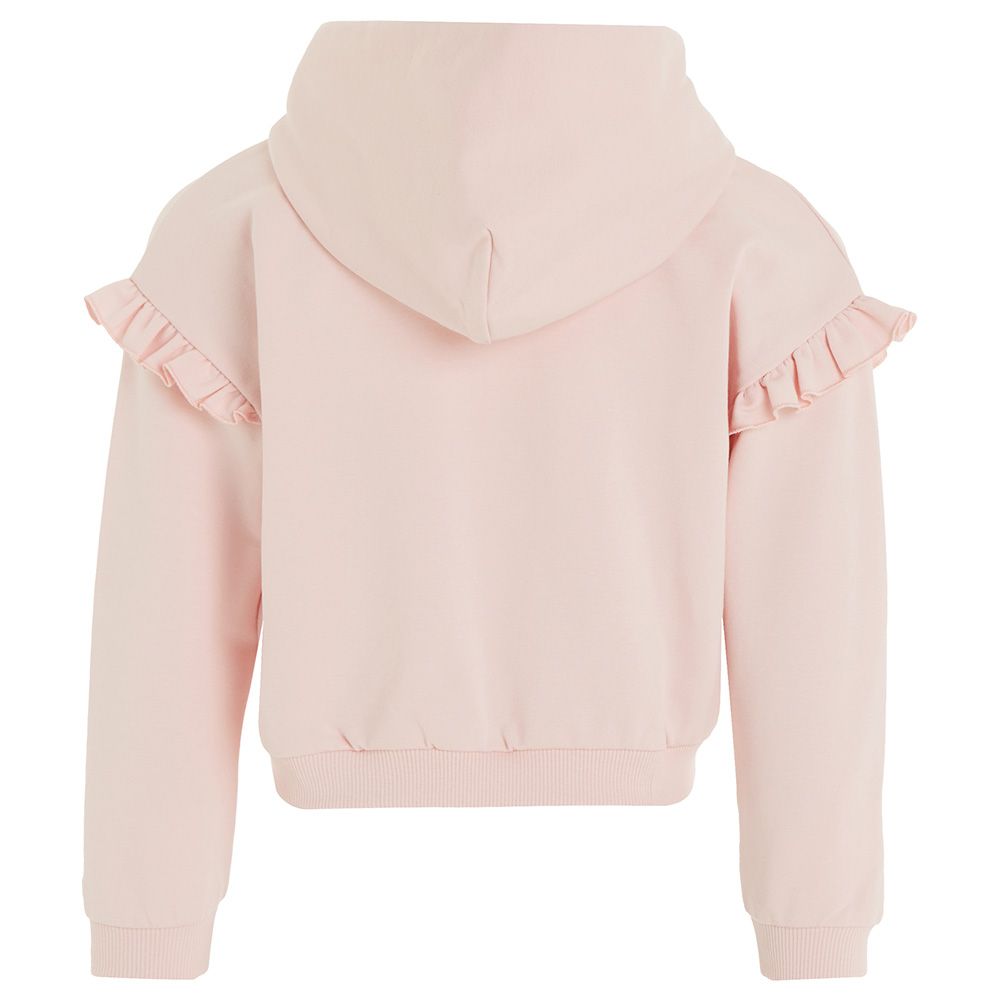 Tommy Hilfiger - Hilfiger Script Ruffle Hoodie - Pink