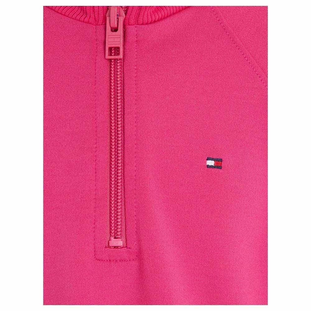 Tommy Hilfiger - Half Zip Mock Neck Sweatshirt - Pink