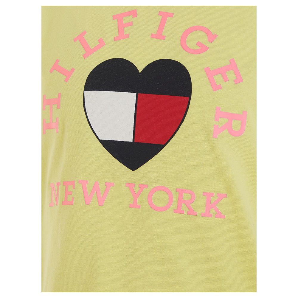 Tommy Hilfiger - Vinyl Short Sleeves Tee - Yellow