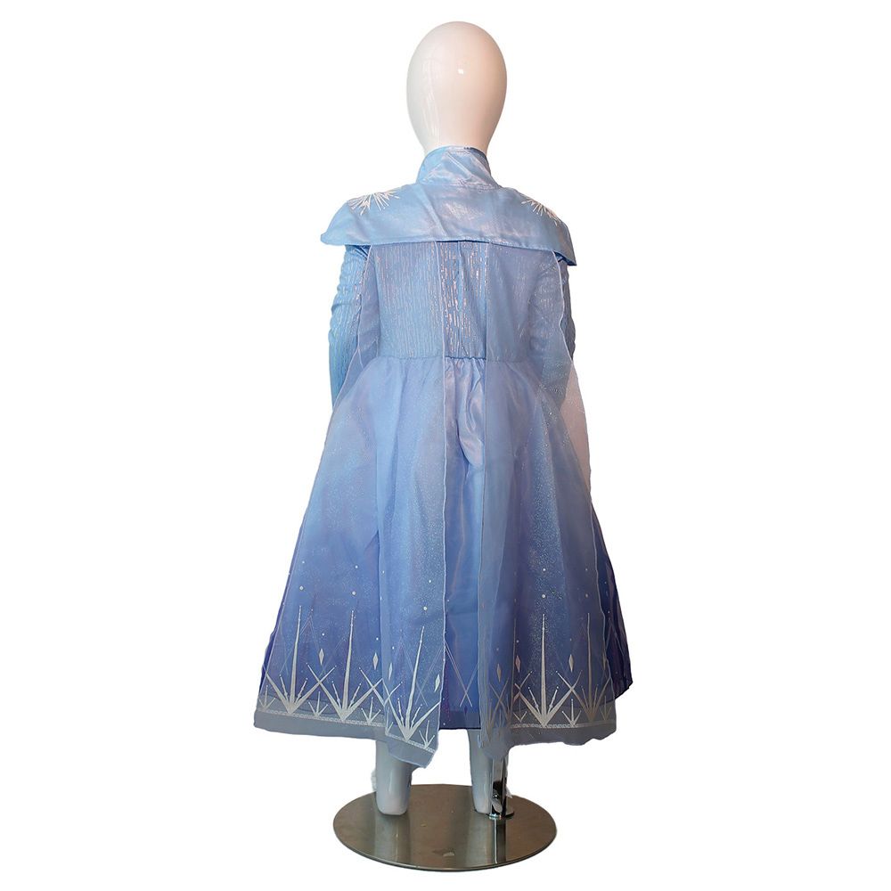 Party Centre - Disney - Elsa Frozen 2 Deluxe Girls' Costume - Blue