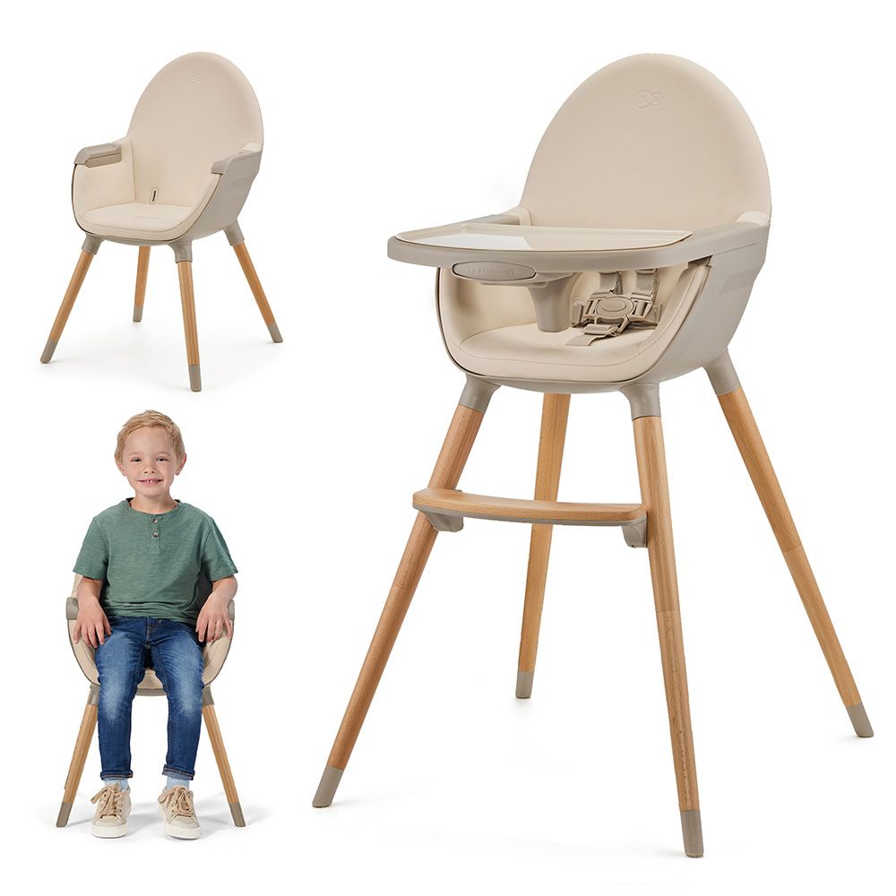 Kinderkraft - 2-in-1 Fini 2 Baby High Chair - Beige