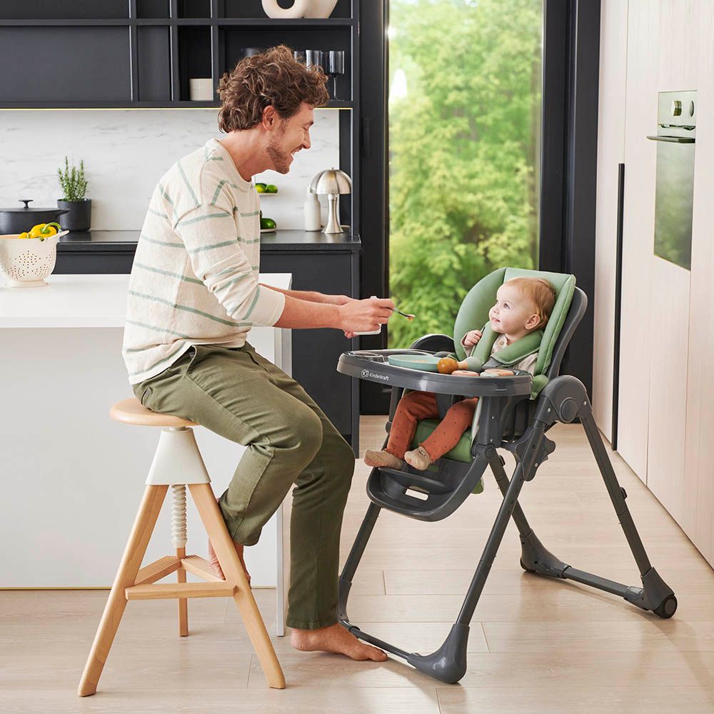 Kinderkraft - 2-in-1 Tummie High Chair - Grey