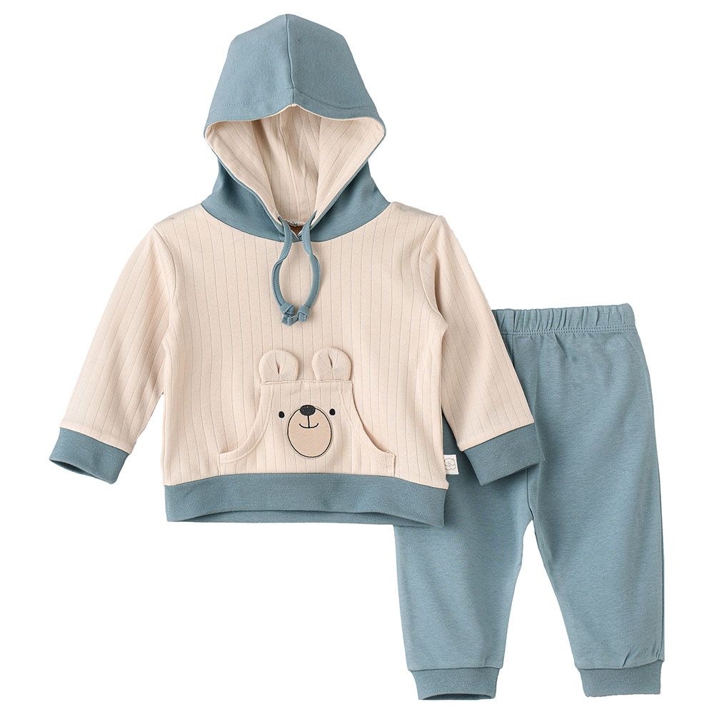 Tiny Hug - Cotton Hoodie & Pyjama Set