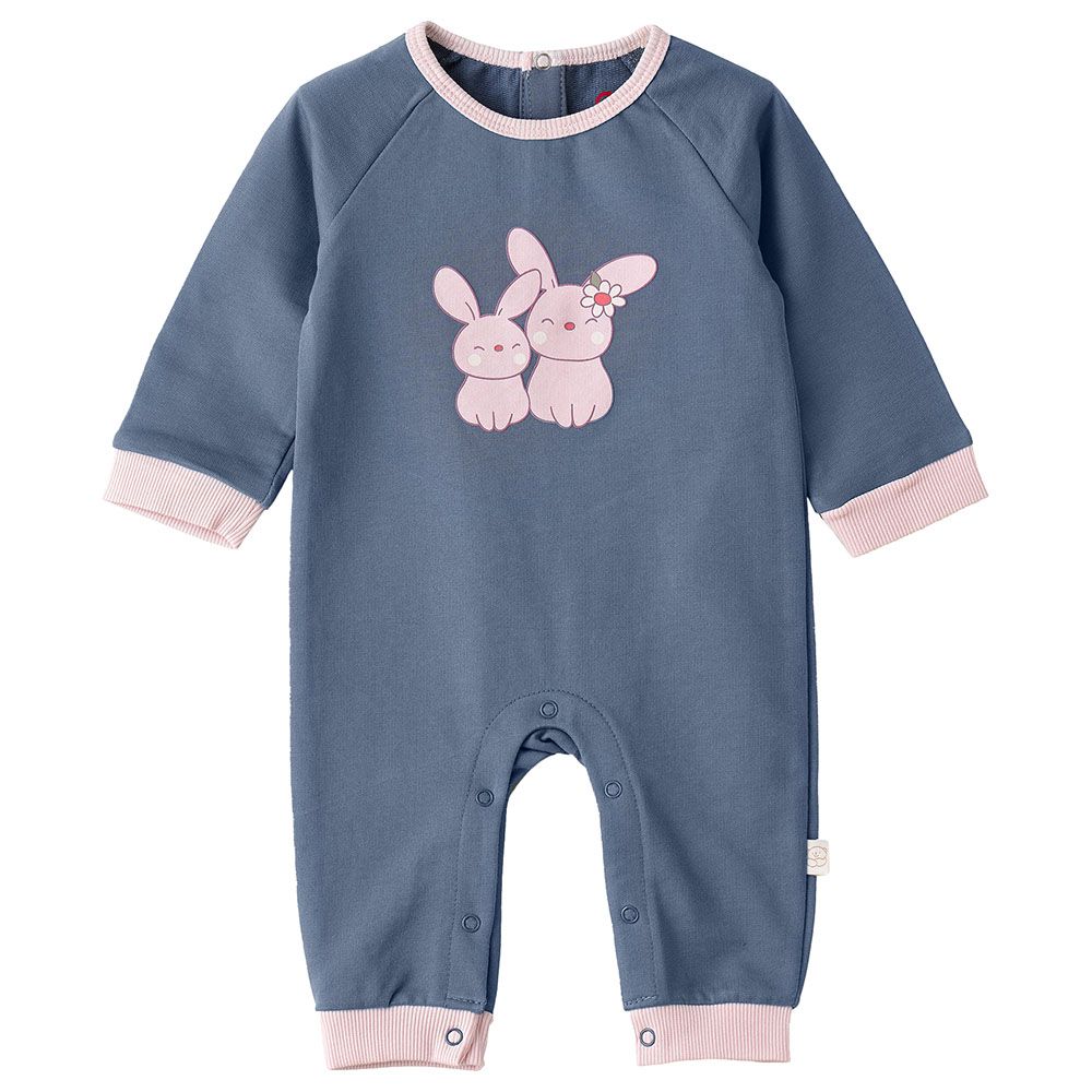 Tiny Hug - Cotton Sleepsuit - Blue