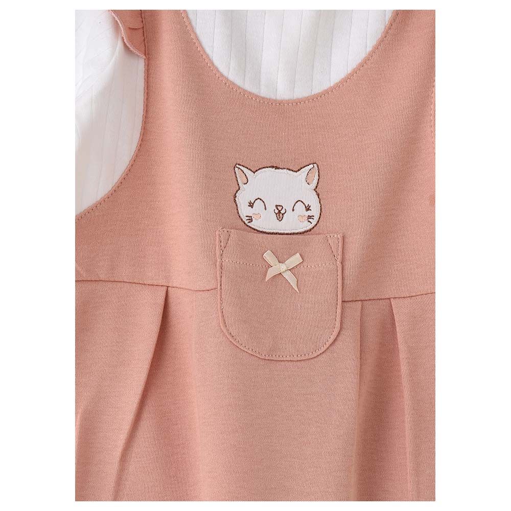 Tiny Hug - Kitty Cotton Sleepsuit