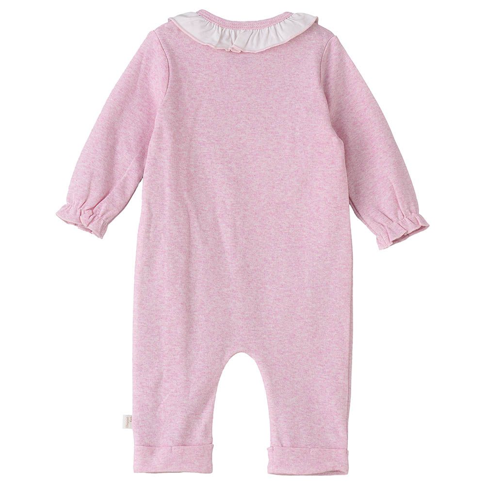 Tiny Hug - Front Open Cotton Sleepsuit - Pink