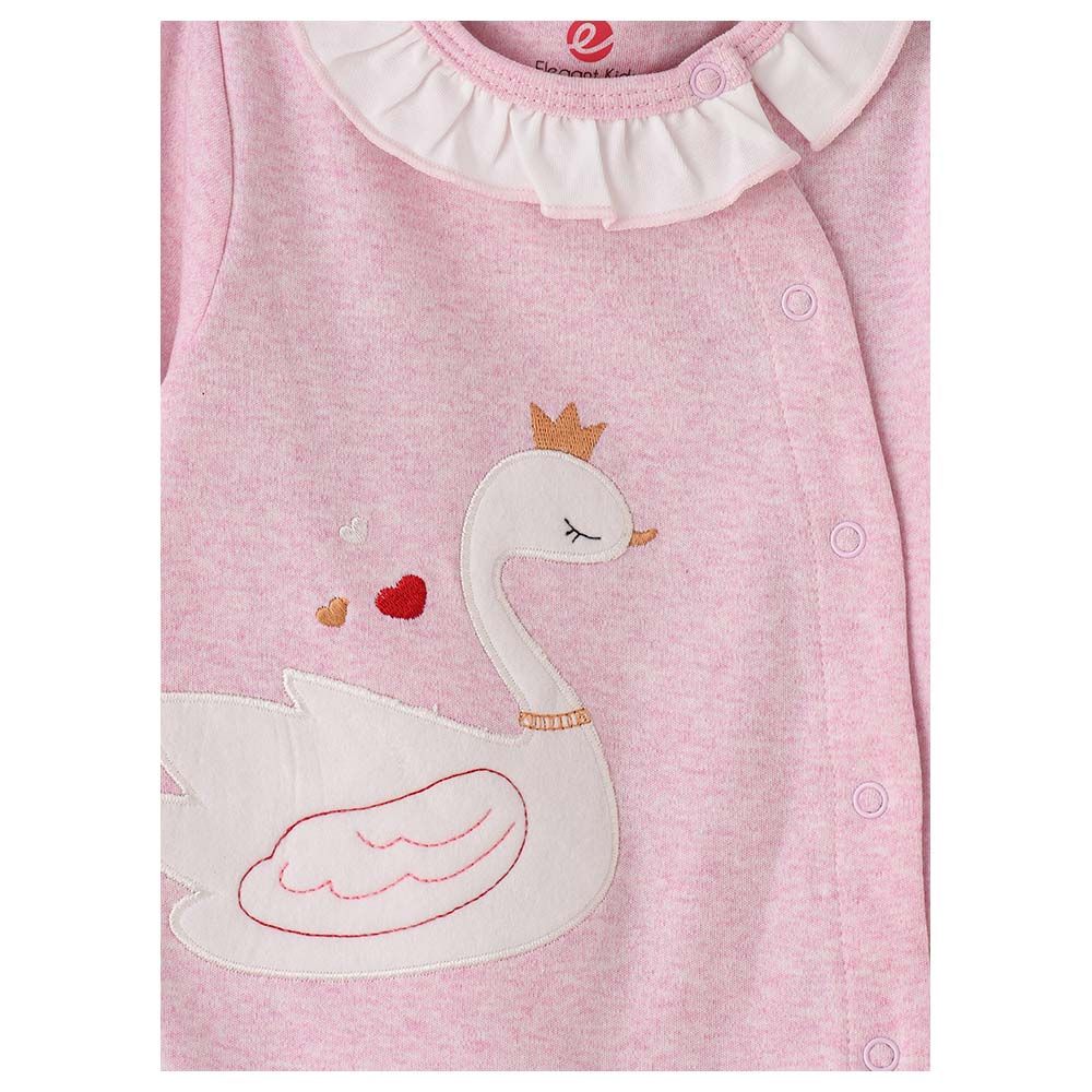 Tiny Hug - Front Open Cotton Sleepsuit - Pink