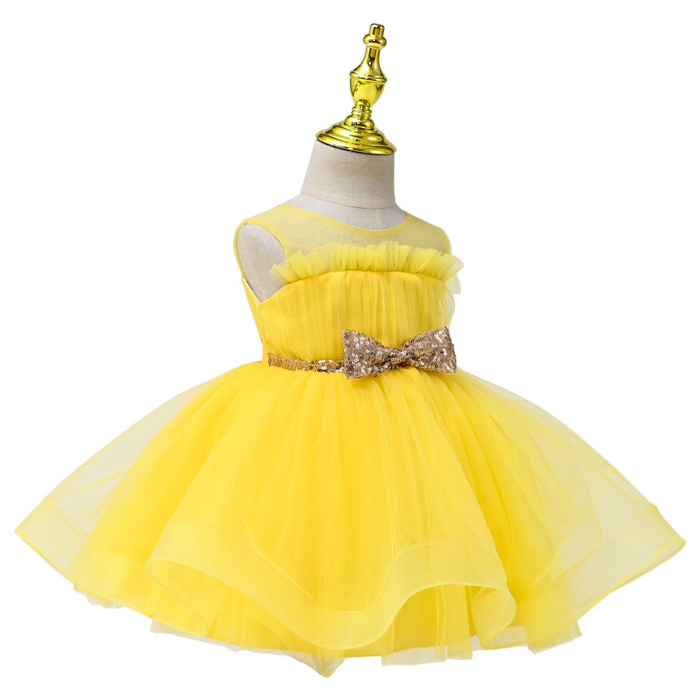 D' Daniela - Margarita Dress w/ Hair Band - Yellow