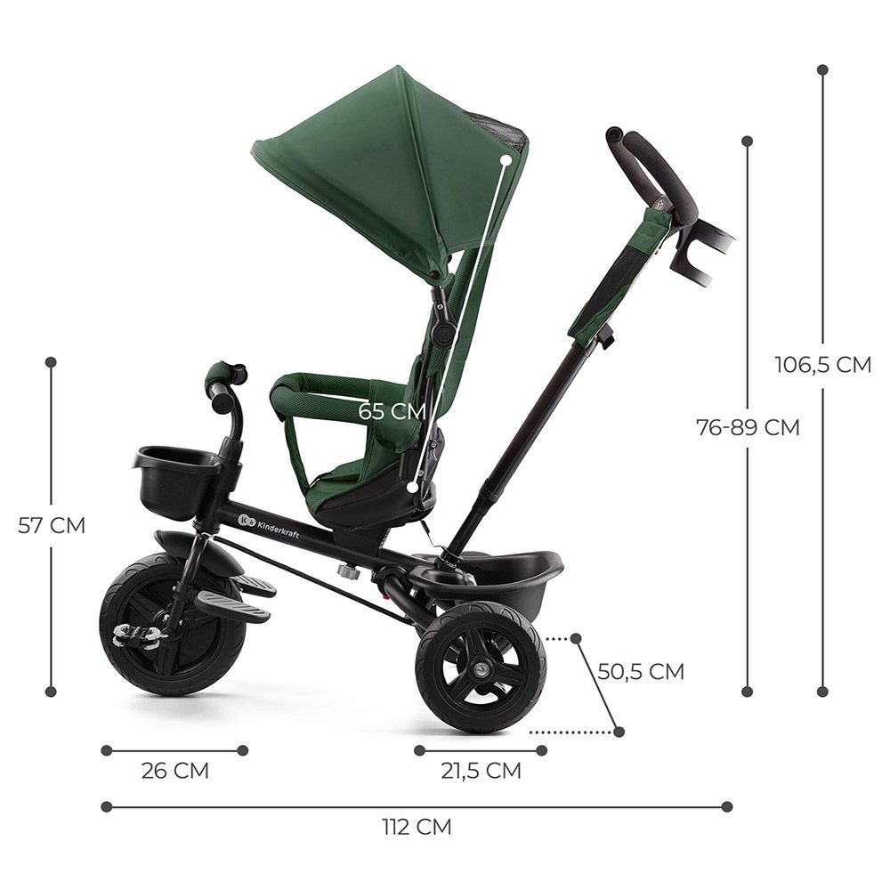 Kinderkraft - Aveo Tricycle - Mystic Green