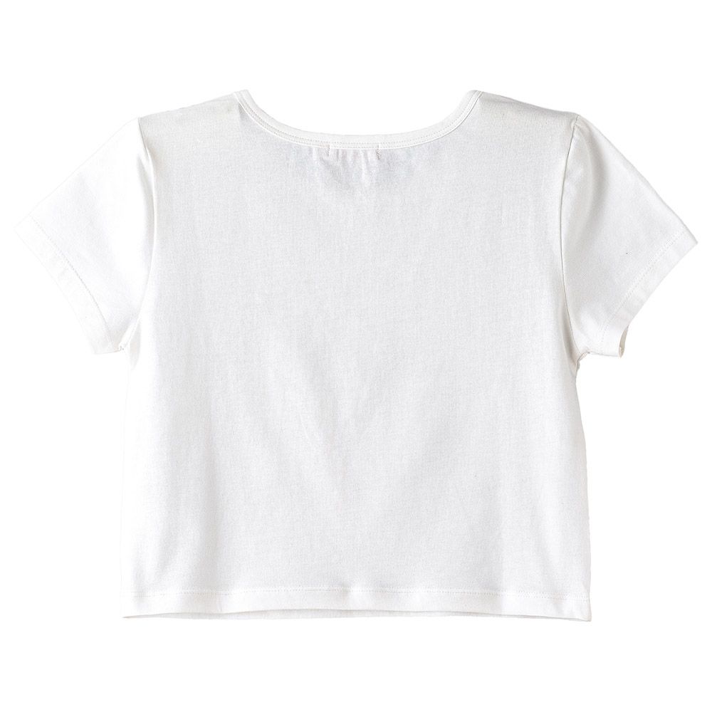 Jelliene - Sunshine Squad Girls' Playful Prints Comfy Tees - White