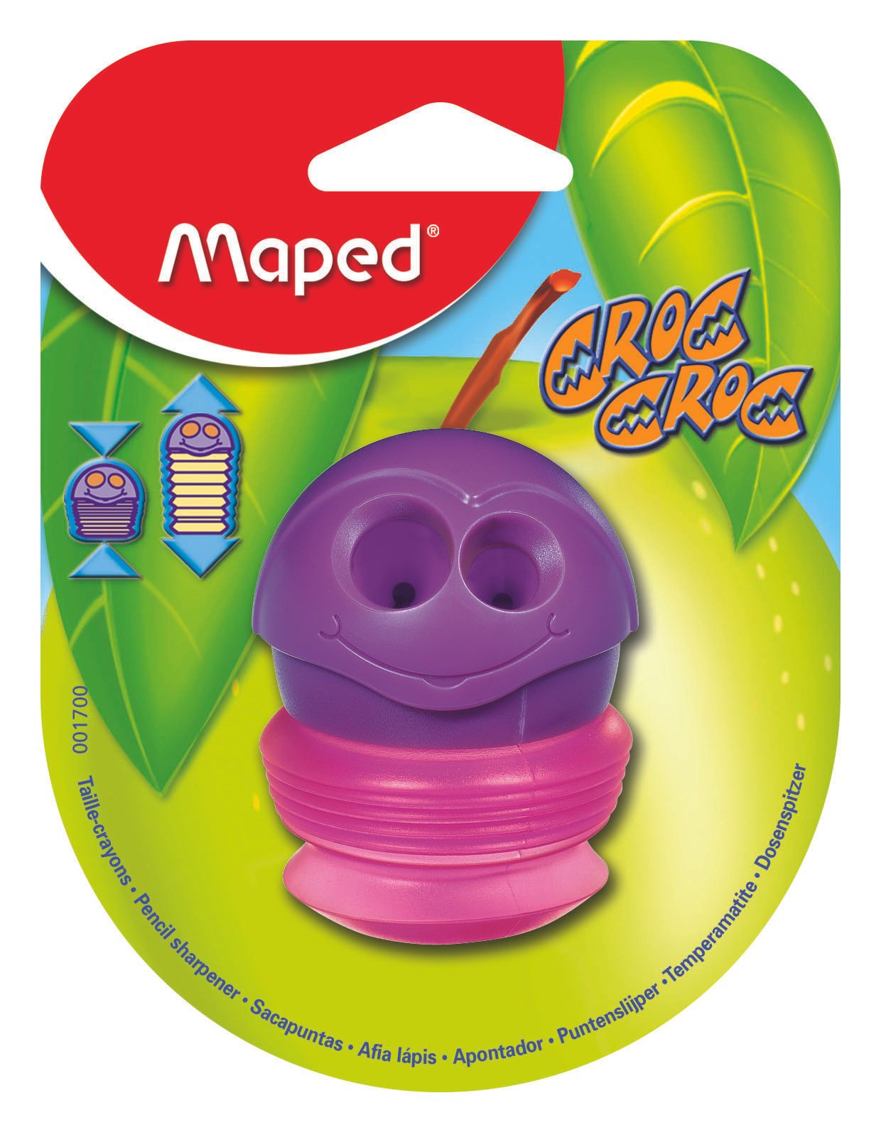 Maped Croc Croc  Sharpener 2 Hole - Various Colours