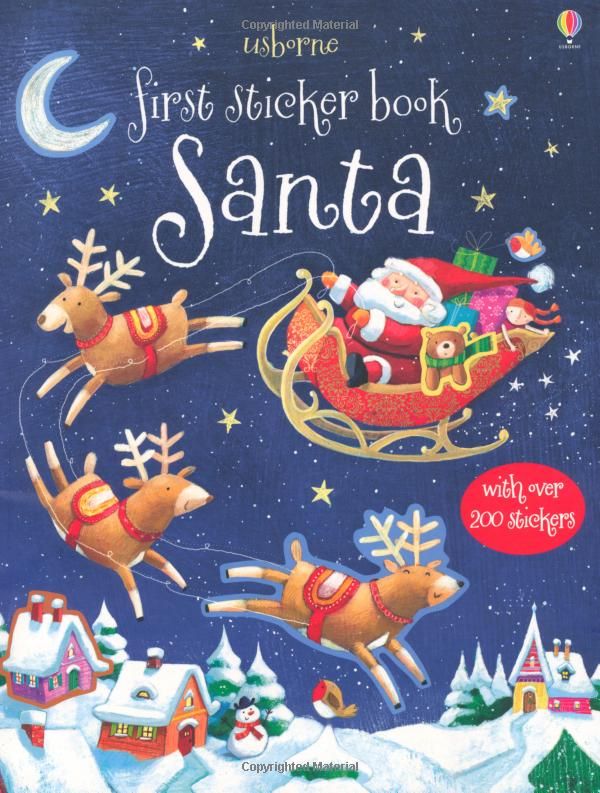 Usborne Books - First Sticker Book: Santa